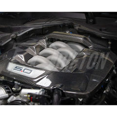 5.0L V8 Dry Carbon Fiber Engine Cover For Ford Mustang Gen7 S650 2024-On