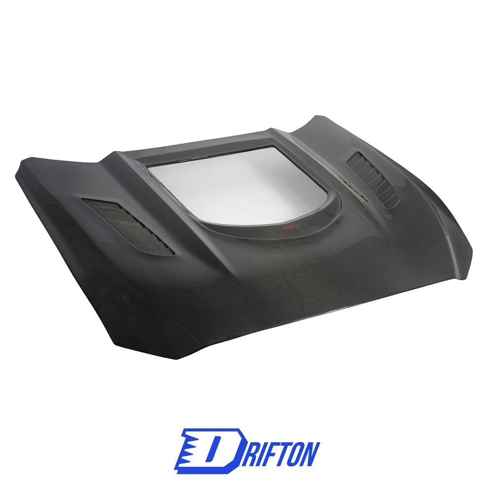 CMST V2 Transparent Style Carbon Fiber Hood For Ford Mustang Gen6 S550.1 2015-2017
