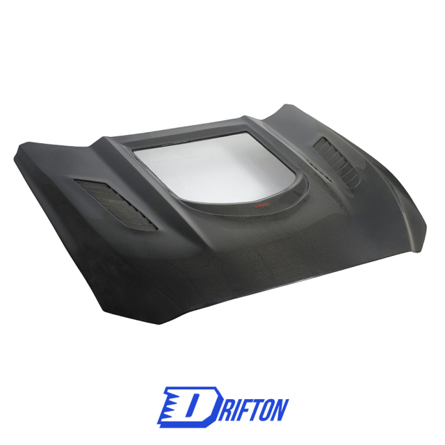 CMST V2 Transparent Style Carbon Fiber Hood For Ford Mustang Gen6 S550.1 2015-2017