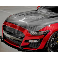 CMST V2 Transparent Style Carbon Fiber Hood For Ford Mustang Gen6 S550.1 2015-2017