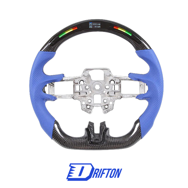 Customize Carbon Fiber RPM LED Display Steering Wheel For Ford Mustang Gen6 S550.1 2015-2017