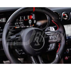 Customize Carbon Fiber Steering Wheel For Ford Mustang Gen6 S550.2 2018-2023