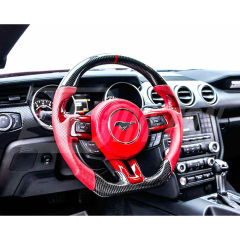Customize Style Carbon Fiber Steering Wheel For Ford Mustang Gen6 S550.1 2015-2017