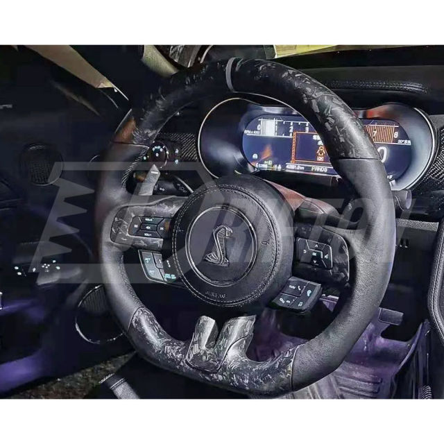 Customize Style Carbon Fiber Steering Wheel For Ford Mustang Gen6 S550.1 2015-2017