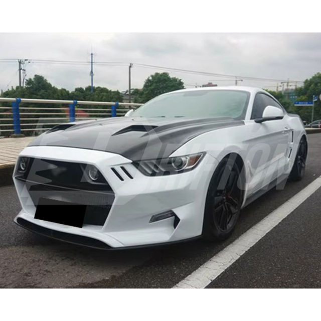Drifton Style Carbon Fiber Hood For Ford Mustang Gen6 S550.1 2015-2017