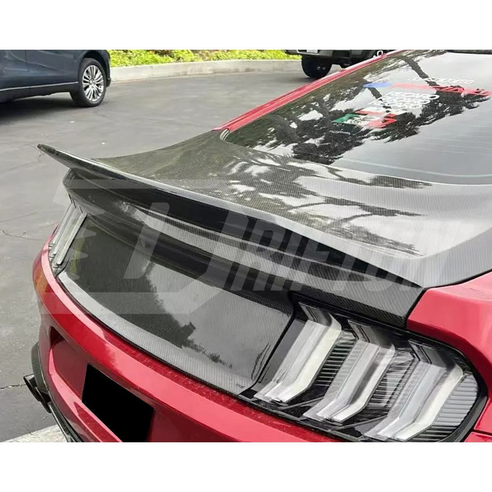 Ducktail Style Carbon Fiber Rear Trunk Boot Lid For Ford Mustang Gen6 S550.1 S550.2 2015-2023