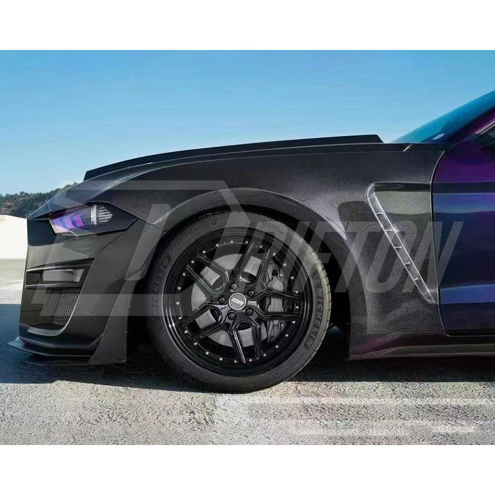 GT350 Style Carbon Fiber Fender For Ford Mustang Gen6 S550.2 2018-2023