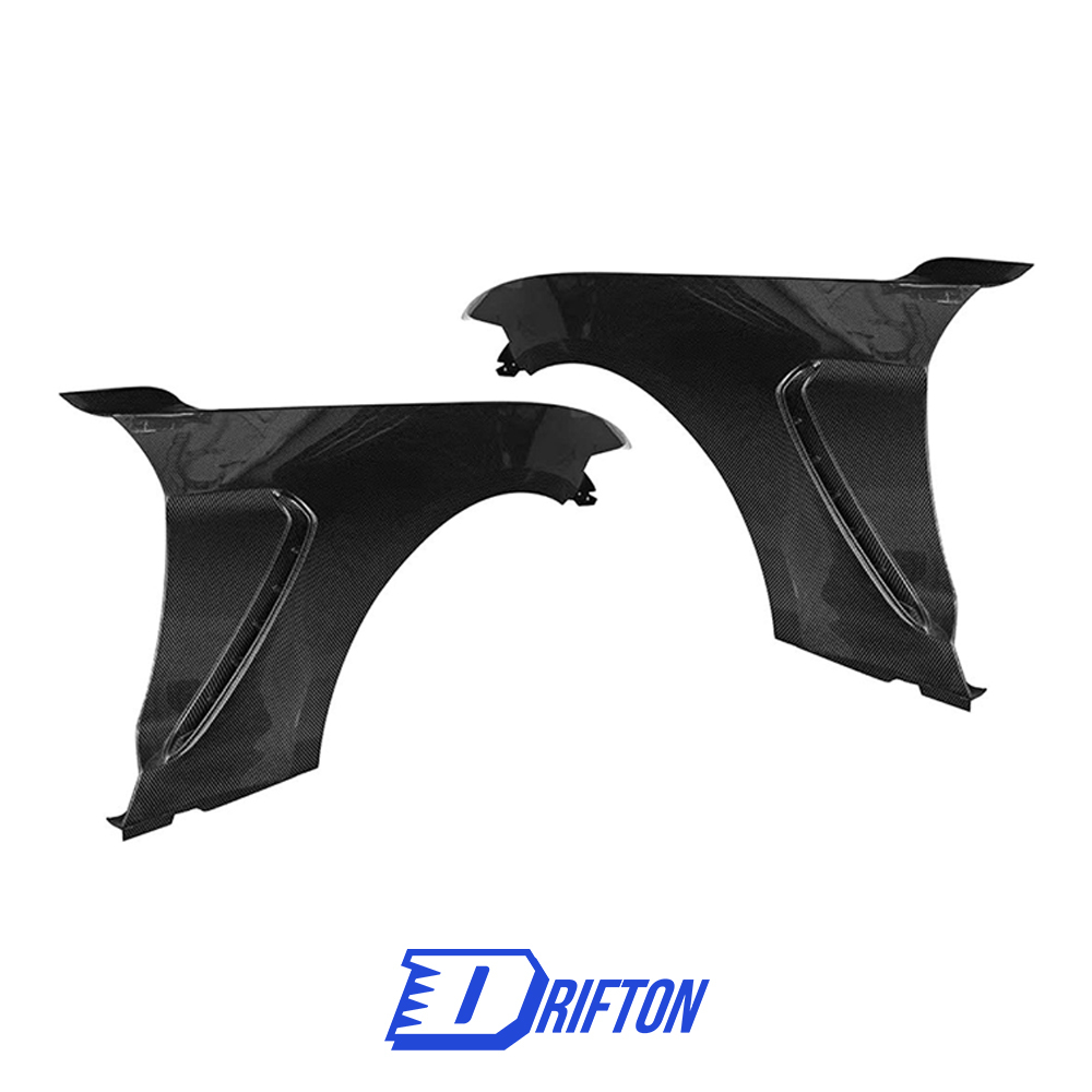 GT350 Style Carbon Fiber Front Fenders For Ford Mustang Gen6 S550.1 2015-2017