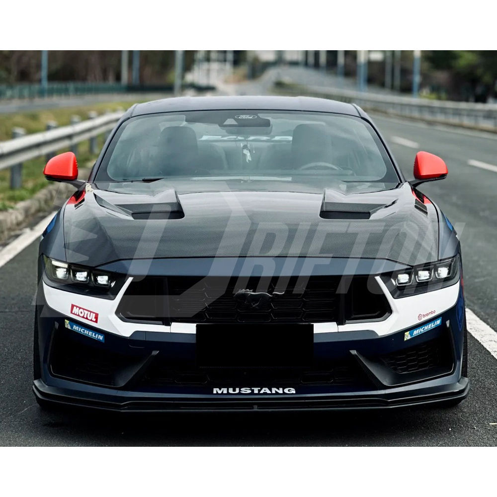 GT3 Style Carbon Fiber Hood For Ford Mustang Gen7 S650 2024-On