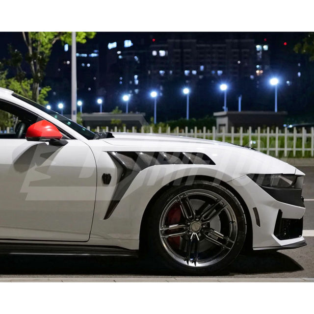 GTD Style Carbon Fiber Fender For Ford Mustang Gen7 S650 2024-On