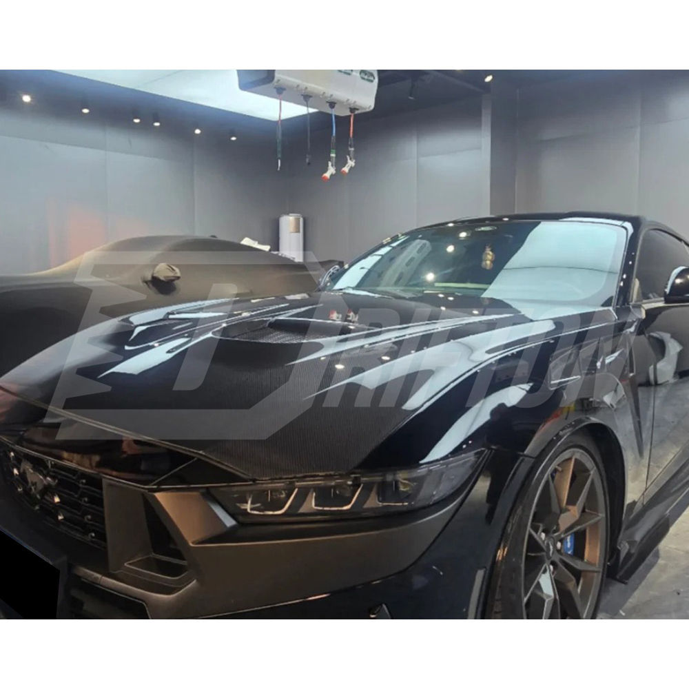 GTD Style Carbon Fiber Hood For Ford Mustang Gen7 S650 2024-On
