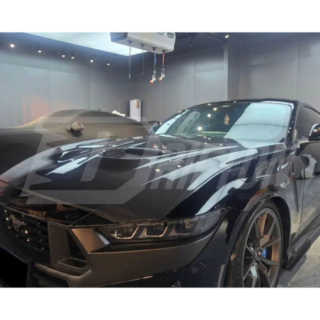 GTD Style Carbon Fiber Hood For Ford Mustang Gen7 S650 2024-On