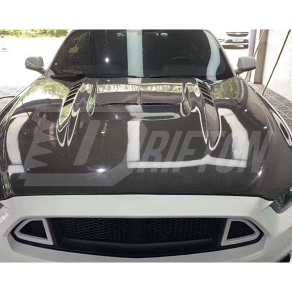 GTS Style Carbon Fiber Hood For Ford Mustang Gen6 S550.1 2015-2017