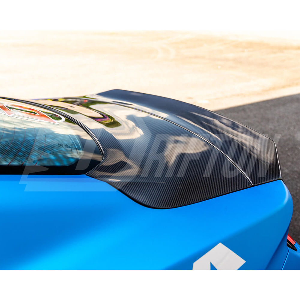 High Kick SA Style Carbon Fiber Rear Spoiler Trunk Base Lid For Ford Mustang Gen7 S650 2024-On