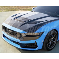 Shelby Style Carbon Fiber Hood For Ford Mustang Gen7 S650 2024-On
