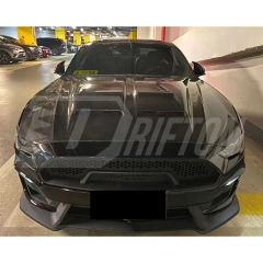 Super Snake Style Carbon Fiber Hood For Ford Mustang Gen6 S550.1 2015-2017