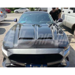 Super Snake Style Carbon Fiber Hood For Ford Mustang Gen6 S550.2 2018-2023