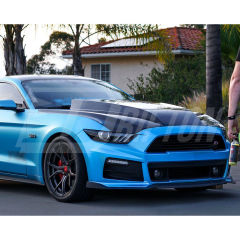 Supercharged Style Carbon Fiber Cowl Hood For Ford Mustang Gen6 S550.1 2015-2017