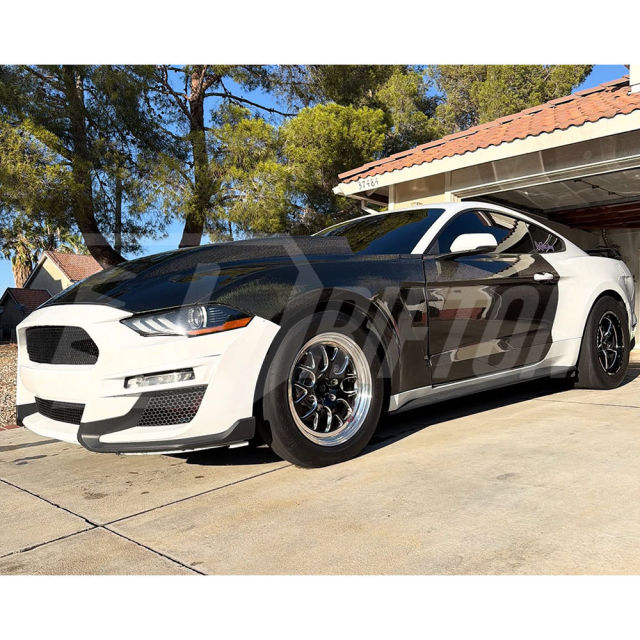 Supercharged Style Carbon Fiber Cowl Hood For Ford Mustang Gen6 S550.2 2018-2023