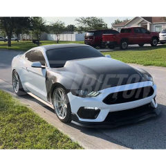Supercharged Style Carbon Fiber Cowl Hood For Ford Mustang Gen6 S550.2 2018-2023