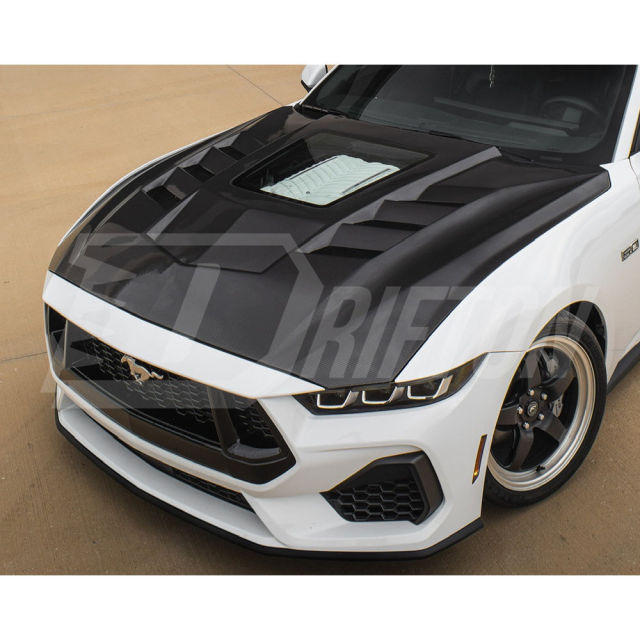 Transparent Style Carbon Fiber Hood For Ford Mustang Gen7 S650 2024-On