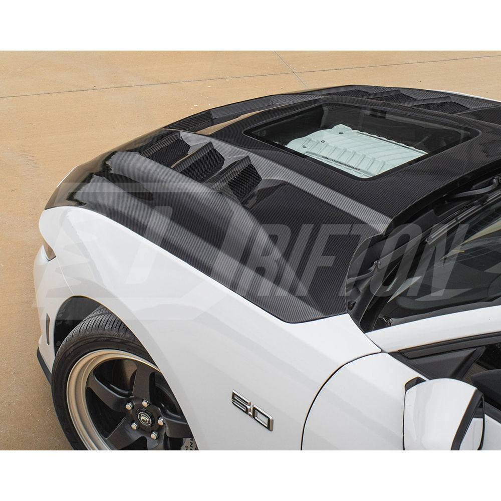 Transparent Style Carbon Fiber Hood For Ford Mustang Gen7 S650 2024-On