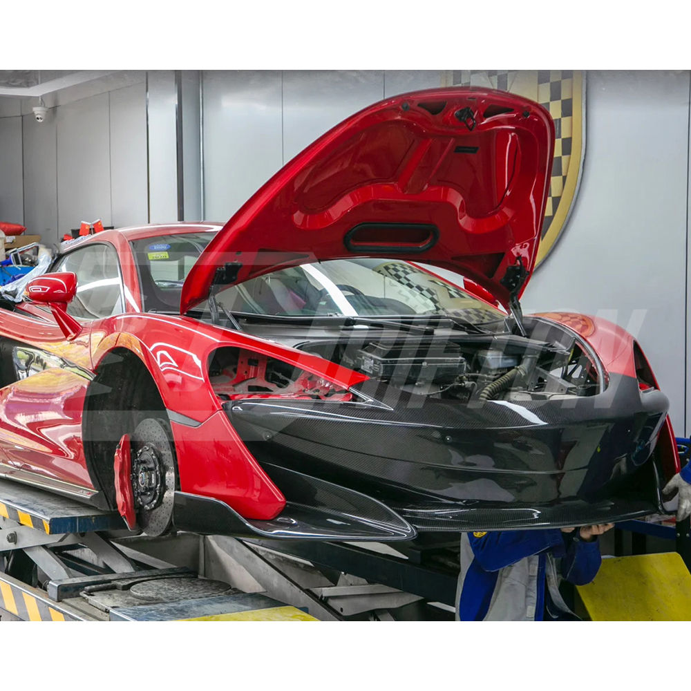 OEM 600LT Style Dry Carbon Fiber Front Bumper For Mclaren 600LT 2018-2020