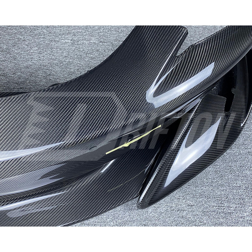 OEM 600LT Style Dry Carbon Fiber Front Bumper For Mclaren 600LT 2018-2020
