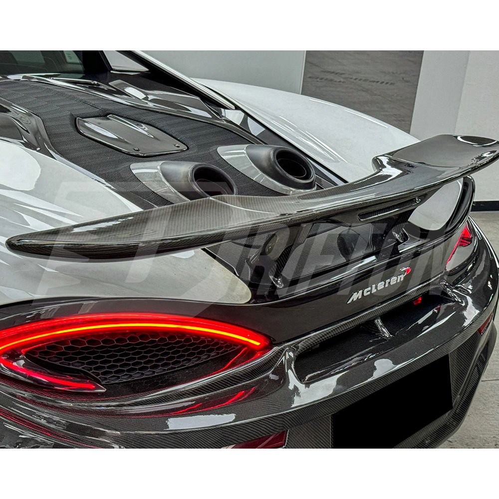 OEM 600LT Style Dry Carbon Fiber Rear Spoiler Wing For Mclaren 600LT 2018-2020