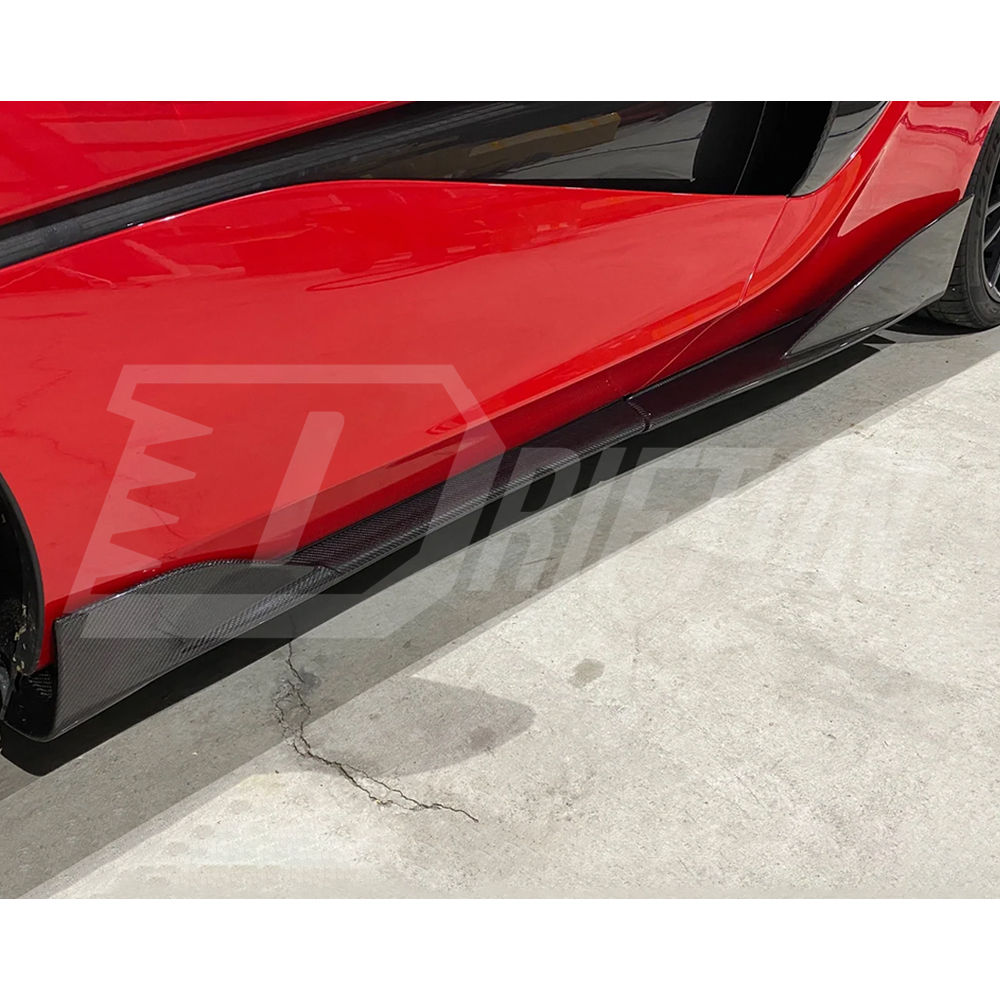 OEM 600LT Style Dry Carbon Fiber Side Skirts For Mclaren 600LT 2018-2020