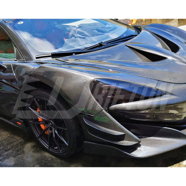 MSO Style Dry Carbon Fiber Fenders For Mclaren 540C 570S 570GT 600LT 2015-2020