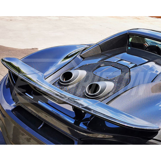 OEM 600LT Style Dry Carbon Fiber Rear Spoiler Wing For Mclaren 600LT 2018-2020