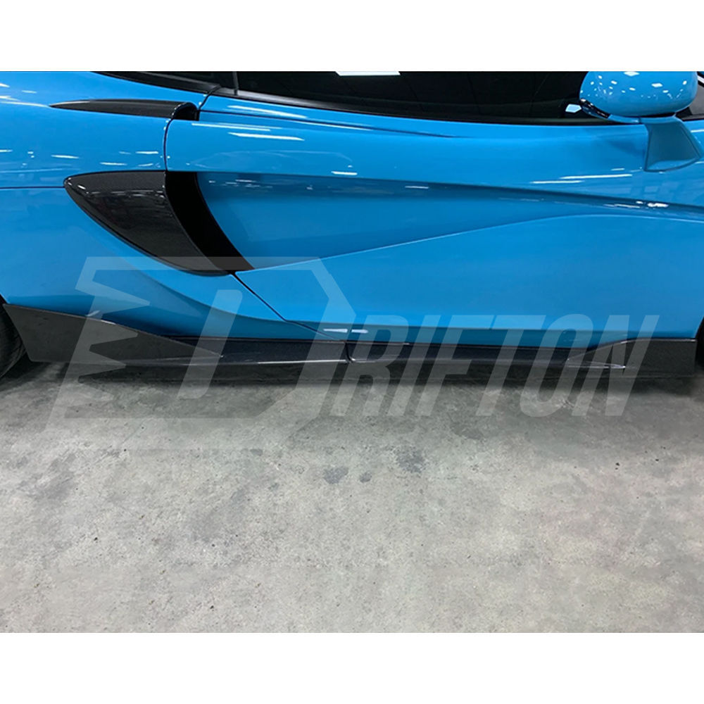 OEM 600LT Style Dry Carbon Fiber Side Skirts For Mclaren 600LT 2018-2020