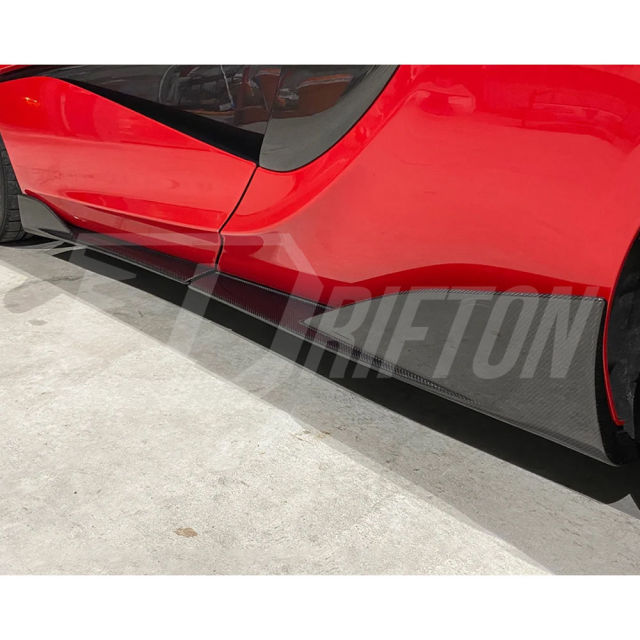 OEM 600LT Style Dry Carbon Fiber Side Skirts For Mclaren 600LT 2018-2020