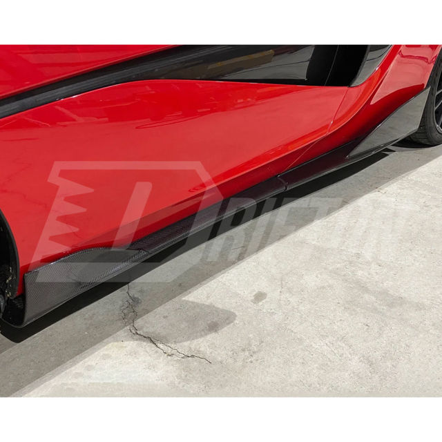 OEM 600LT Style Dry Carbon Fiber Side Skirts For Mclaren 600LT 2018-2020