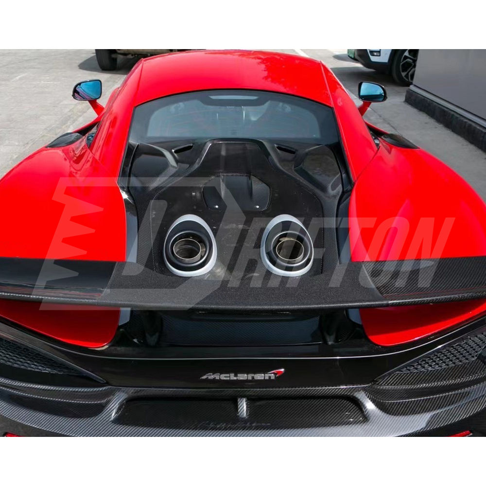 OEM 600LT Style Dry Carbon Fiber Rear Engine Hood Lid Cover For Mclaren 600LT 2018-2020