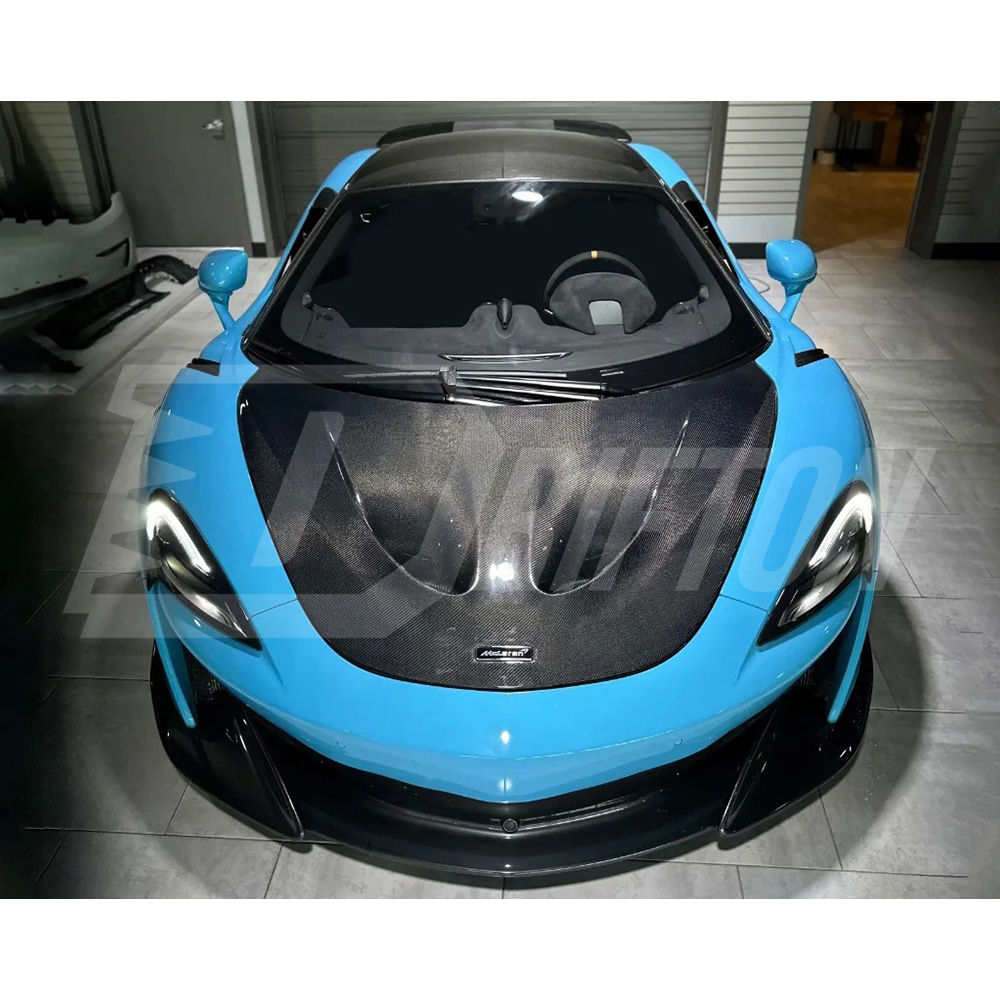 P1 Style Dry Carbon Fiber Front Hood Lid For Mclaren 600LT 2018-2020