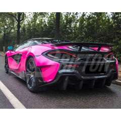 OEM 600LT Style Dry Carbon Fiber Rear Bumper For Mclaren 600LT 2018-2020