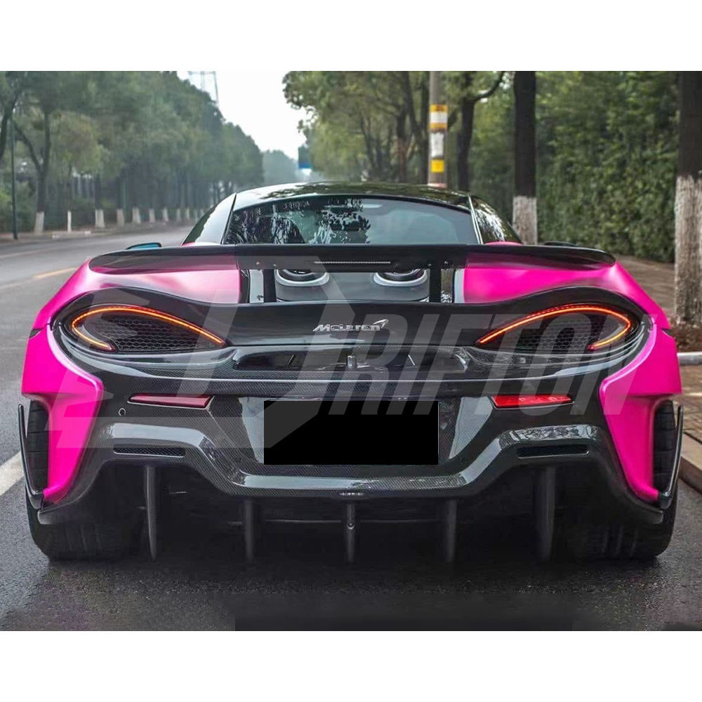 OEM 600LT Style Dry Carbon Fiber Rear Bumper For Mclaren 600LT 2018-2020