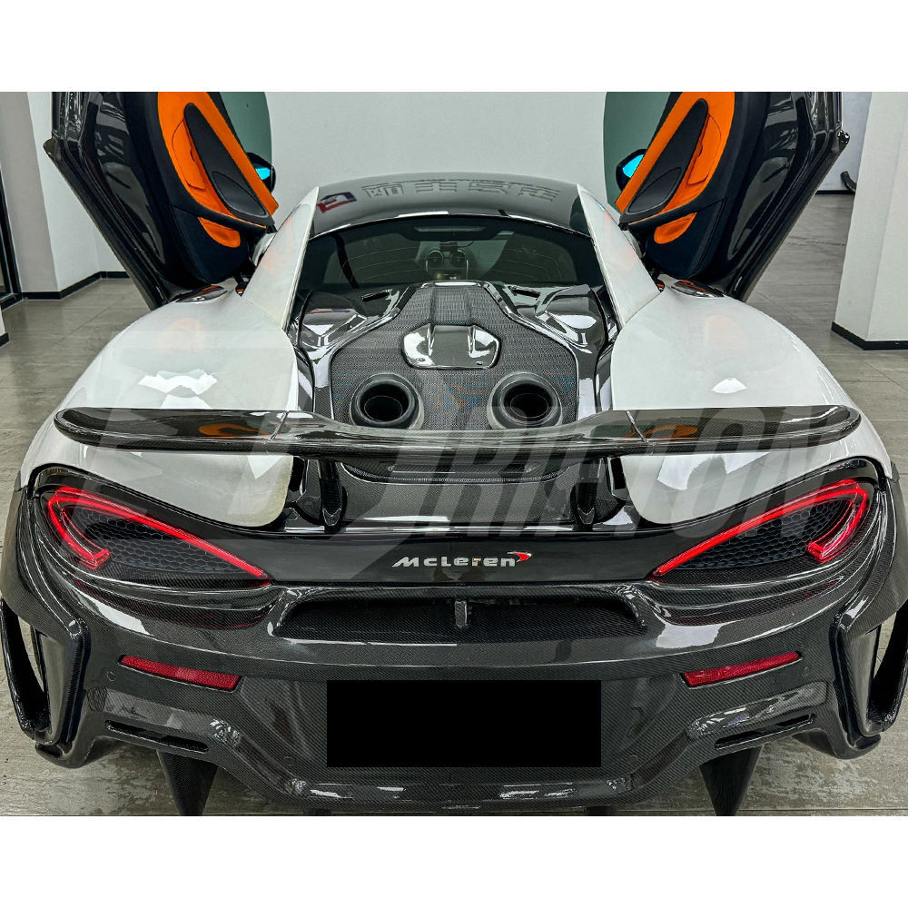 OEM 600LT Style Dry Carbon Fiber Rear Engine Hood Lid Cover For Mclaren 600LT 2018-2020