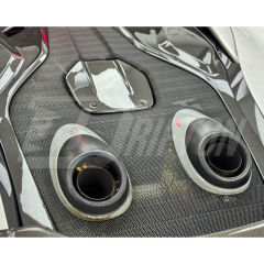 OEM 600LT Style Dry Carbon Fiber Rear Engine Hood Lid Cover For Mclaren 600LT 2018-2020