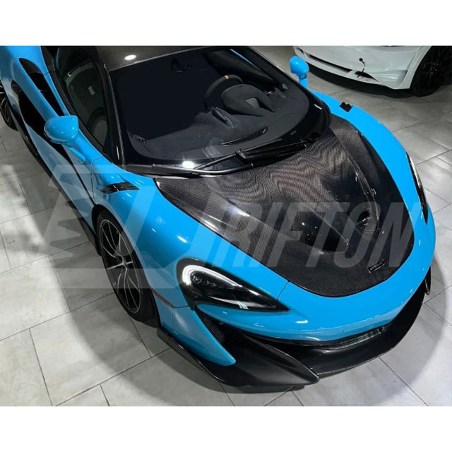 P1 Style Dry Carbon Fiber Front Hood Lid For Mclaren 600LT 2018-2020