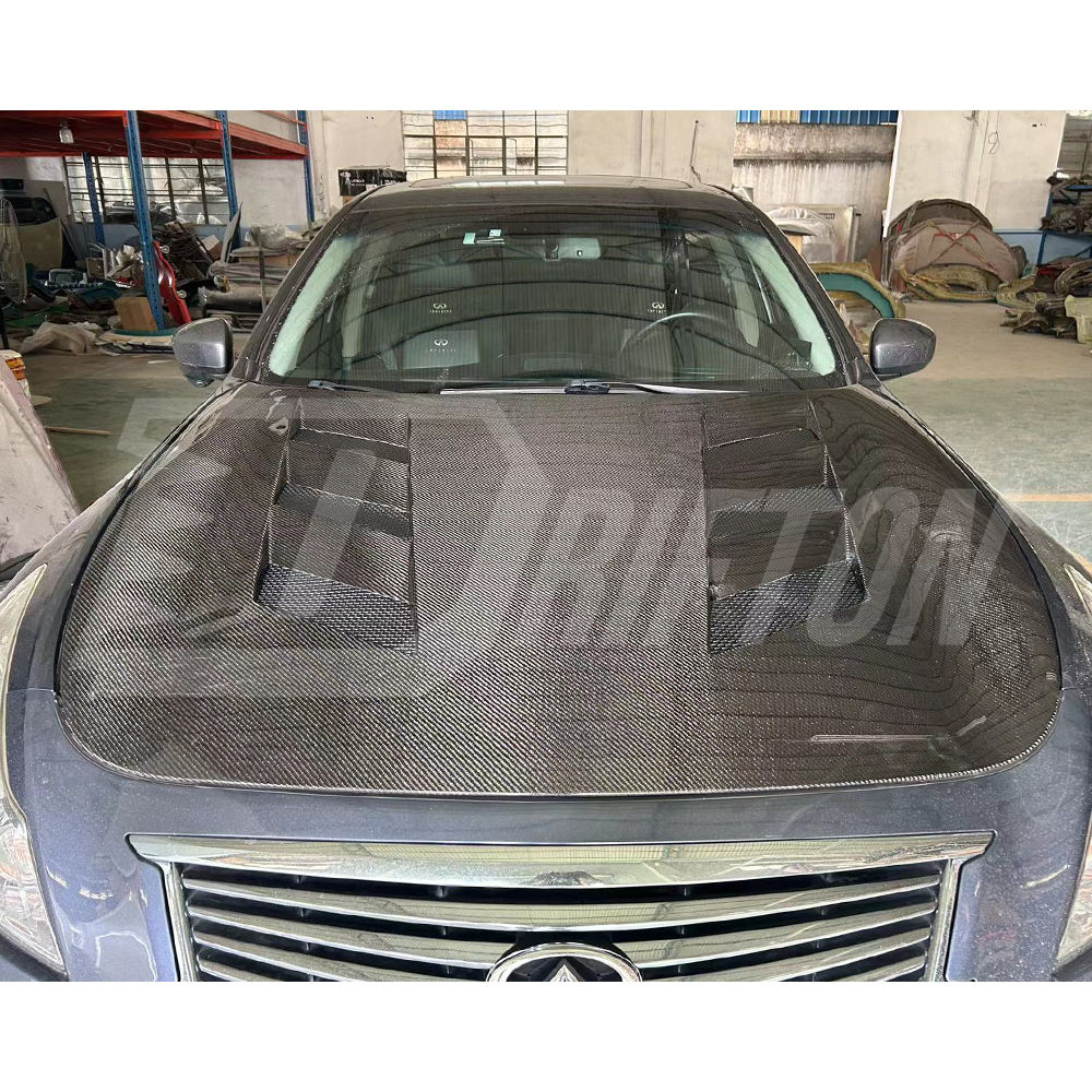 Amuse Style Carbon Fiber Engine Bonnet Hood For INFINITI G37 Sedan 2008-2015