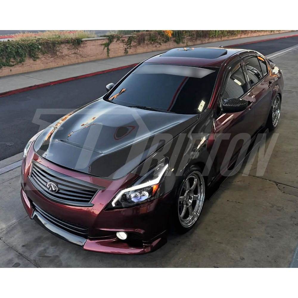 GTS Style Carbon Fiber Engine Bonnet Hood For INFINITI G37 Sedan 2008-2015