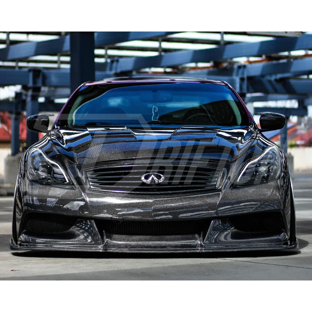 IPL Style Dry Carbon Fiber Front Bumper For INFINITI G37 Coupe 2008-2015