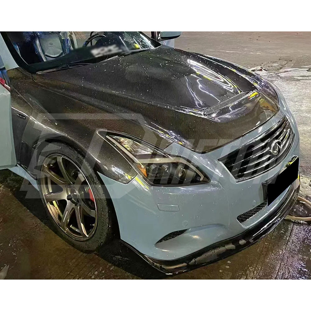 Vent Style Carbon Fiber Fender For INFINITI G37 Coupe 2008-2015