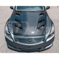 Amuse Style Carbon Fiber Engine Bonnet Hood For INFINITI G37 Coupe 2008-2015
