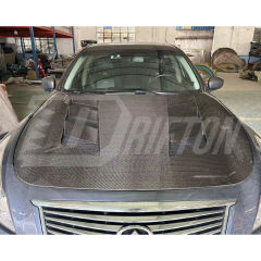 Amuse Style Carbon Fiber Engine Bonnet Hood For INFINITI G37 Sedan 2008-2015