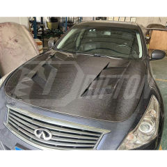 Amuse Style Carbon Fiber Engine Bonnet Hood For INFINITI G37 Sedan 2008-2015
