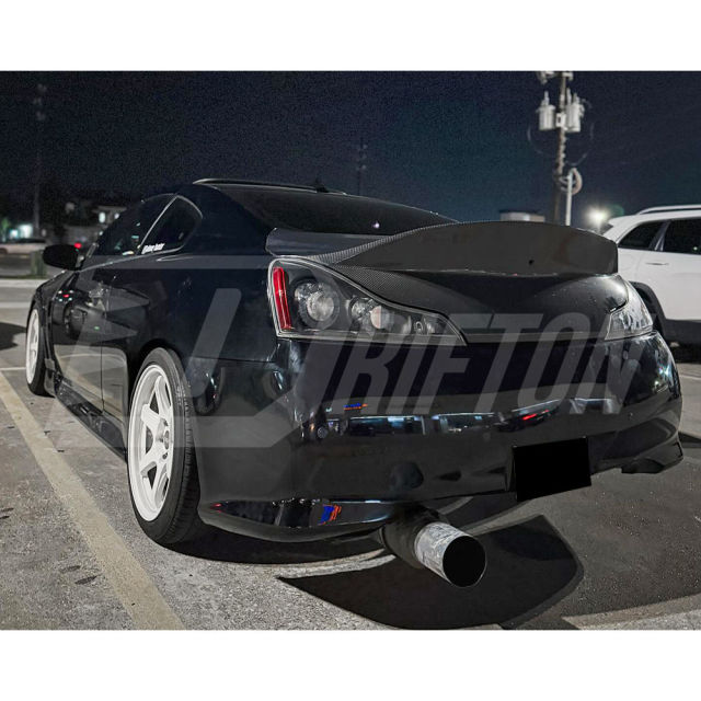 Duck Tail Style Carbon Fiber Rear Trunk Boot Lid For INFINITI G37 Coupe 2008-2015